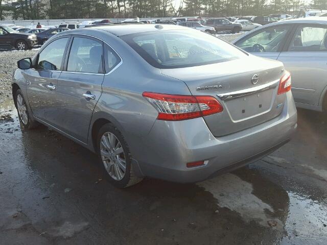 3N1AB7AP4DL623605 - 2013 NISSAN SENTRA S GRAY photo 3