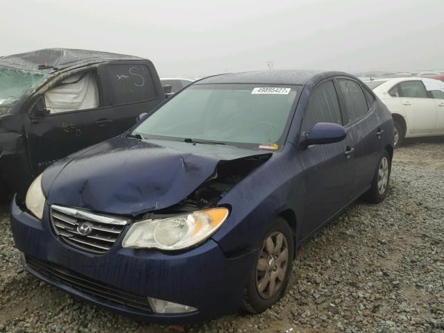 KMHDU46D17U165285 - 2007 HYUNDAI ELANTRA GL BLUE photo 2