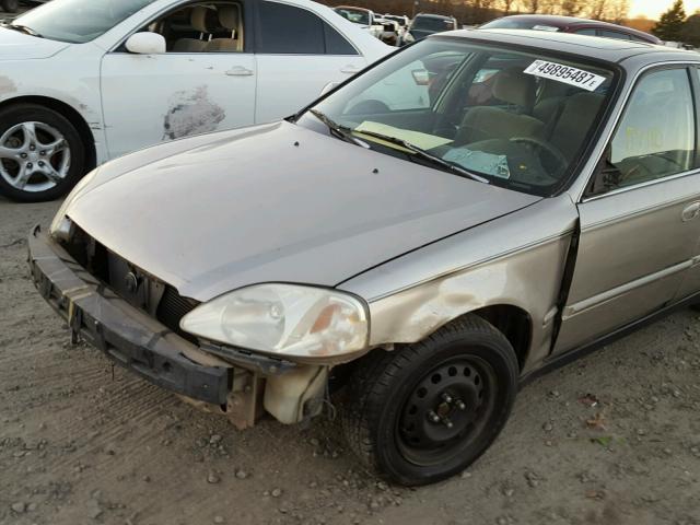 2HGEJ8641YH600711 - 2000 HONDA CIVIC EX თაფლისფერი ფოტო 9