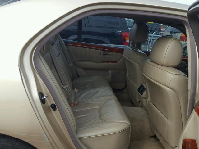 JTHBN30F230116335 - 2003 LEXUS LS 430 GOLD photo 6