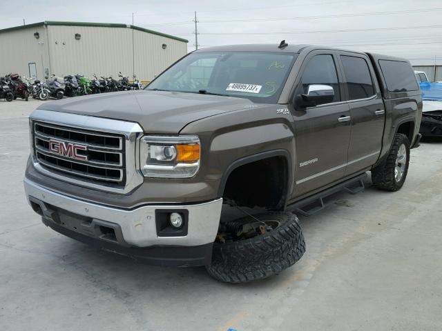 3GTU2VEC1EG530802 - 2014 GMC SIERRA K15 BROWN photo 2