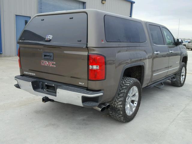 3GTU2VEC1EG530802 - 2014 GMC SIERRA K15 BROWN photo 4