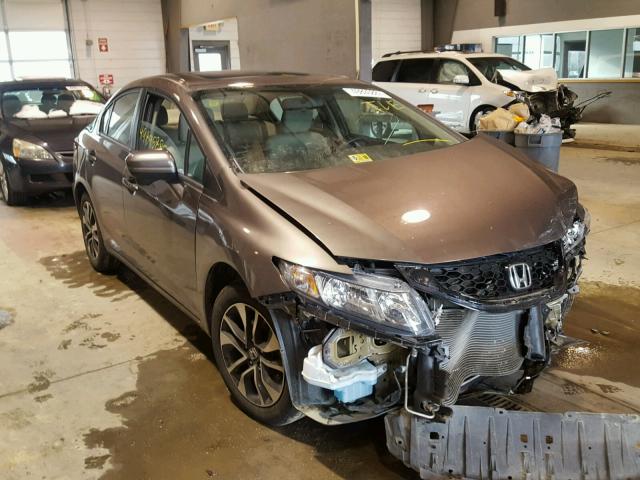 2HGFB2F89EH525608 - 2014 HONDA CIVIC EX შავი ფოტო 1