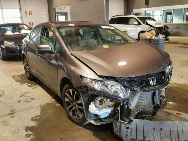 2HGFB2F89EH525608 - 2014 HONDA CIVIC EX BLACK photo 1