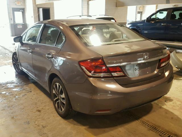 2HGFB2F89EH525608 - 2014 HONDA CIVIC EX შავი ფოტო 3