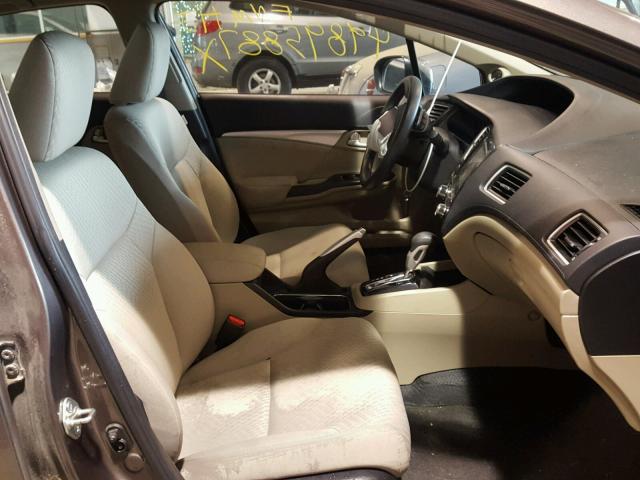 2HGFB2F89EH525608 - 2014 HONDA CIVIC EX შავი ფოტო 5