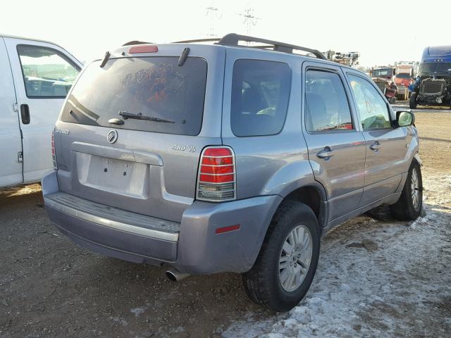 4M2YU91157KJ05371 - 2007 MERCURY MARINER LU GRAY photo 4