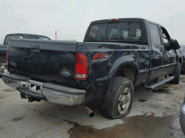 1FTNW21P44EC29401 - 2004 FORD F250 SUPER BLACK photo 4