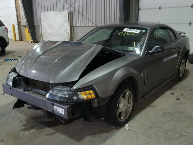 1FAFP40471F224581 - 2001 FORD MUSTANG GRAY photo 2