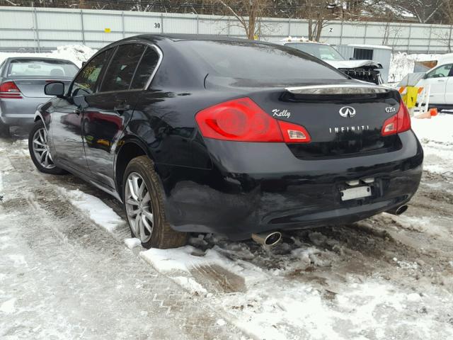 JNKBV61F67M800819 - 2007 INFINITI G35 BLACK photo 3