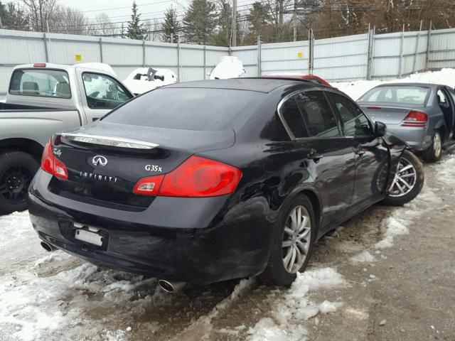 JNKBV61F67M800819 - 2007 INFINITI G35 BLACK photo 4