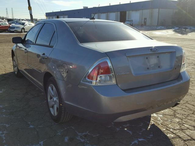 3FAHP07Z78R144097 - 2008 FORD FUSION SE SILVER photo 3