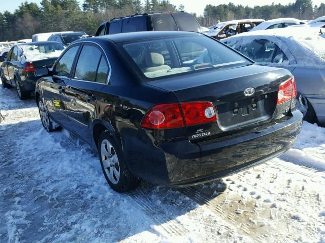 KNAGE123075129329 - 2007 KIA OPTIMA LX BLACK photo 3