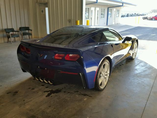 1G1YG2D70H5105520 - 2017 CHEVROLET CORVETTE S BLUE photo 4