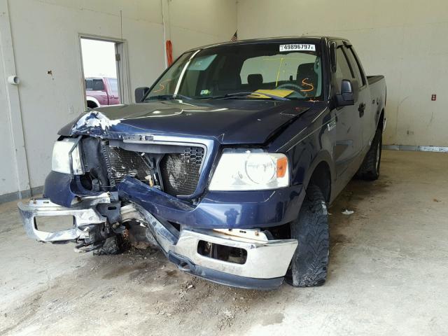 1FTRX14W74NB70839 - 2004 FORD F150 BLUE photo 2