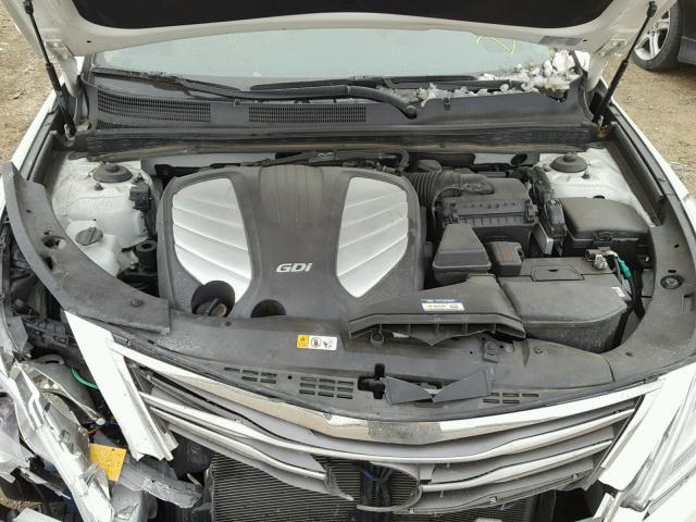 KMHFH4JGXFA483792 - 2015 HYUNDAI AZERA LIMI WHITE photo 7