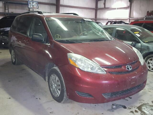 5TDZA23C26S497256 - 2006 TOYOTA SIENNA CE BURGUNDY photo 1