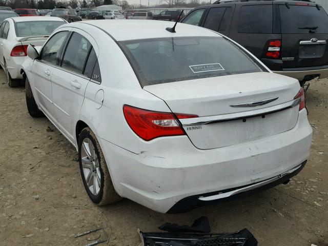 1C3CCBAB2CN317032 - 2012 CHRYSLER 200 LX WHITE photo 3