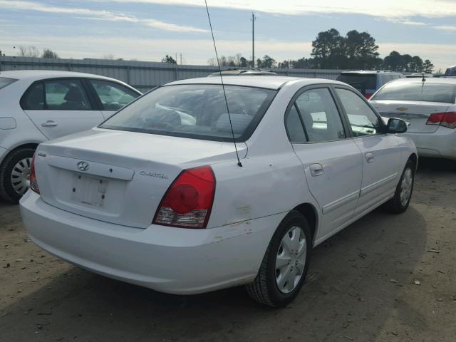 KMHDN46DX4U721487 - 2004 HYUNDAI ELANTRA GL WHITE photo 4