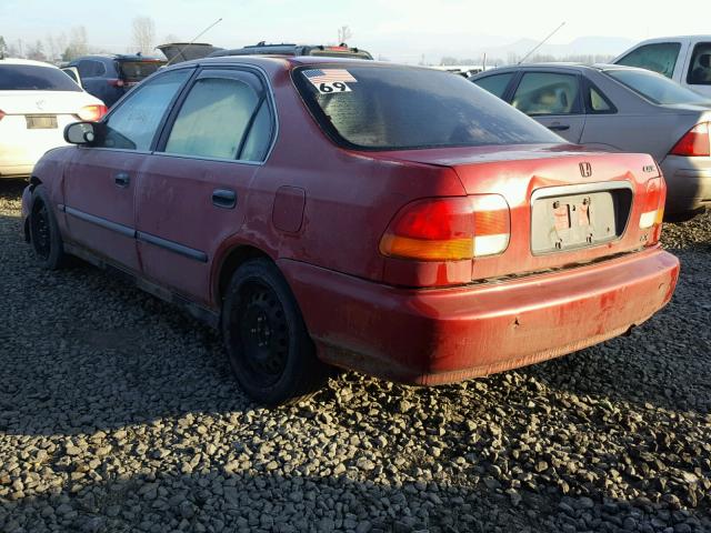 1HGEJ6672WL027333 - 1998 HONDA CIVIC LX RED photo 3