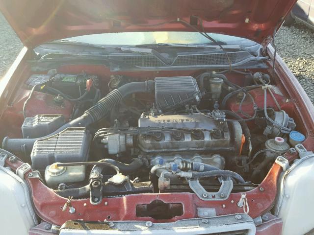 1HGEJ6672WL027333 - 1998 HONDA CIVIC LX RED photo 7