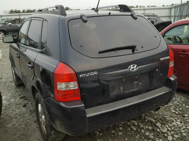 KM8JM12B37U637315 - 2007 HYUNDAI TUCSON GLS BLACK photo 3