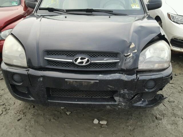 KM8JM12B37U637315 - 2007 HYUNDAI TUCSON GLS BLACK photo 9