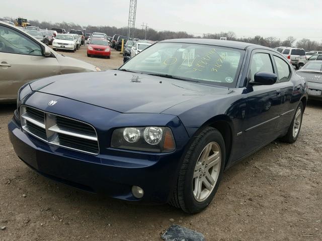 2B3KA53H56H316732 - 2006 DODGE CHARGER R/ BLUE photo 2