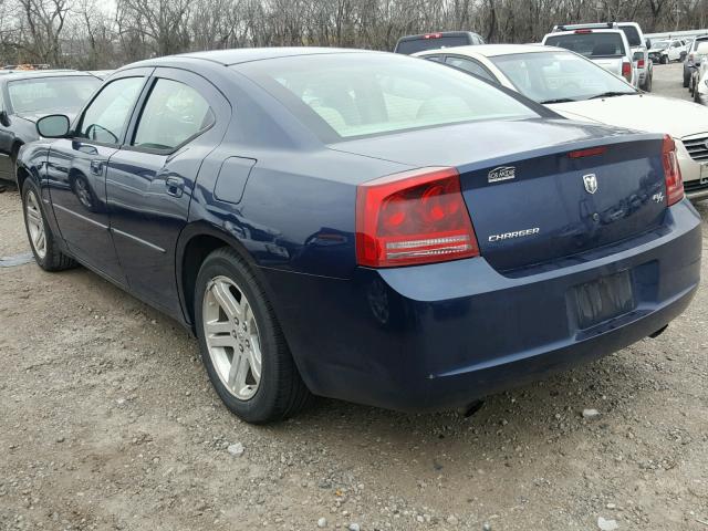 2B3KA53H56H316732 - 2006 DODGE CHARGER R/ BLUE photo 3