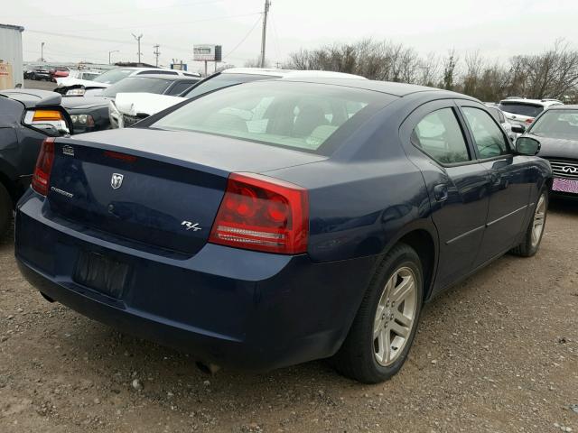 2B3KA53H56H316732 - 2006 DODGE CHARGER R/ BLUE photo 4