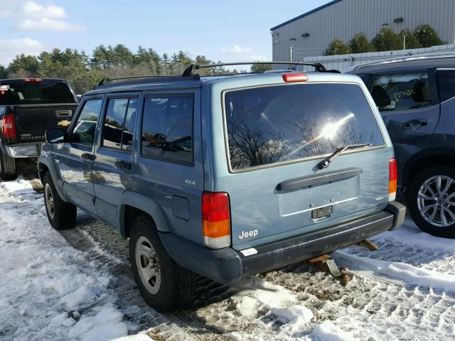 1J4FJ68S4WL156804 - 1998 JEEP CHEROKEE S BLUE photo 3