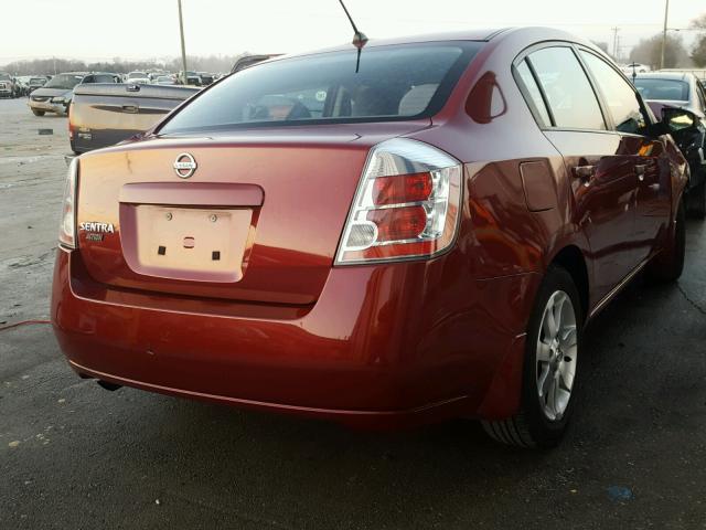 3N1AB61E48L744424 - 2008 NISSAN SENTRA 2.0 MAROON photo 4