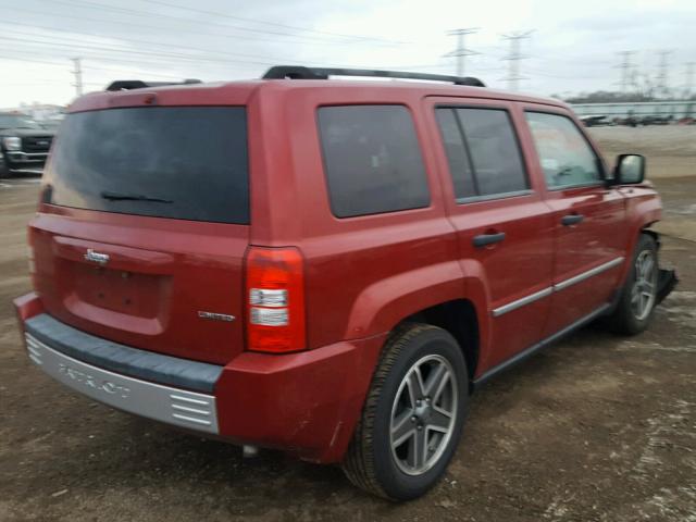 1J8FT48W88D796608 - 2008 JEEP PATRIOT LI RED photo 4