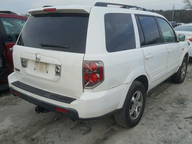 5FNYF28598B009144 - 2008 HONDA PILOT EXL WHITE photo 4