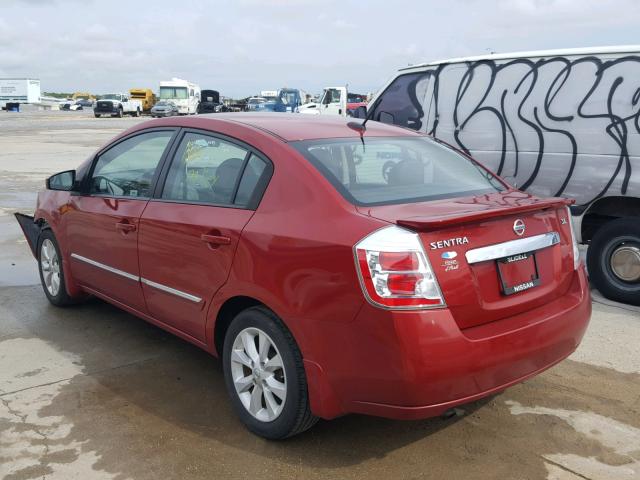 3N1AB6AP1CL758971 - 2012 NISSAN SENTRA 2.0 RED photo 3