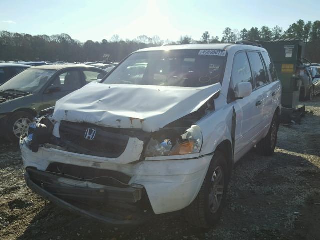 5FNYF18615B010318 - 2005 HONDA PILOT EXL WHITE photo 2