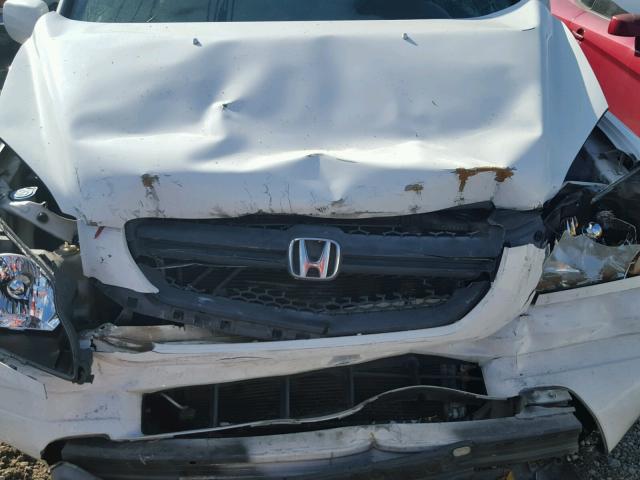 5FNYF18615B010318 - 2005 HONDA PILOT EXL WHITE photo 7