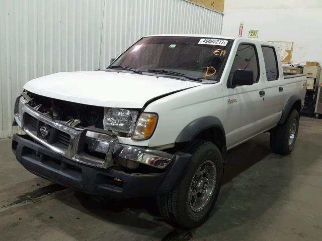 1N6ED27Y0YC363083 - 2000 NISSAN FRONTIER C WHITE photo 2