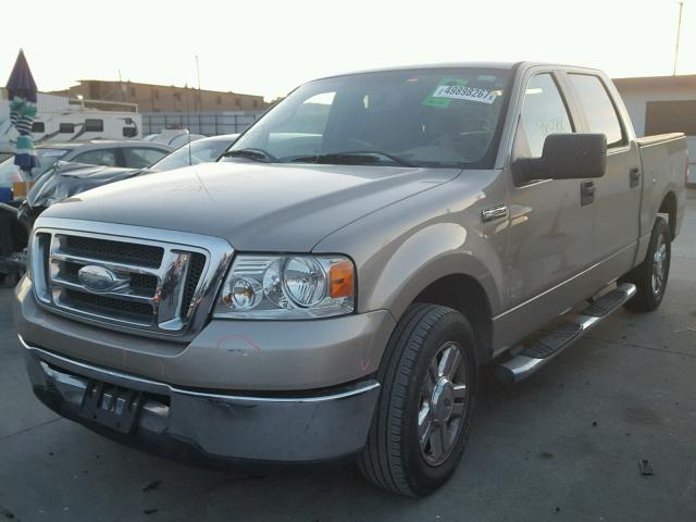 1FTRW12W38KE96103 - 2008 FORD F150 SUPER TAN photo 2