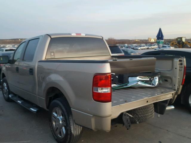 1FTRW12W38KE96103 - 2008 FORD F150 SUPER TAN photo 3