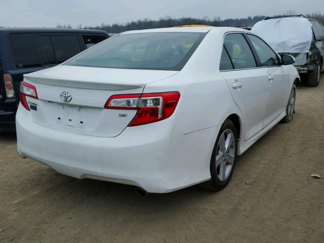 4T1BF1FK8EU817640 - 2014 TOYOTA CAMRY L WHITE photo 4