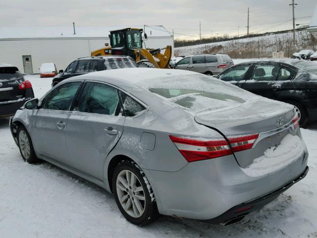 4T1BK1EB1FU172585 - 2015 TOYOTA AVALON XLE SILVER photo 3