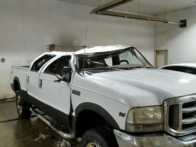 3FTNW21S51MA57843 - 2001 FORD F250 SUPER WHITE photo 9