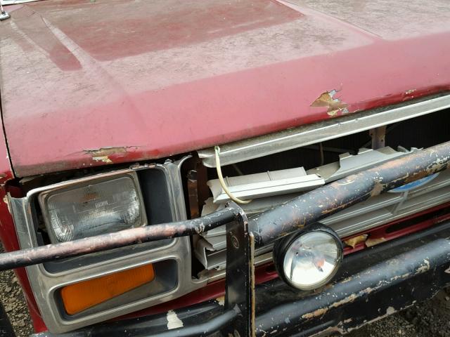 2FDKF3718ECA69229 - 1984 FORD F350 BURGUNDY photo 10