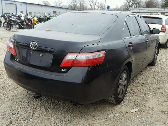 4T1BE46K37U121999 - 2007 TOYOTA CAMRY NEW BLACK photo 4