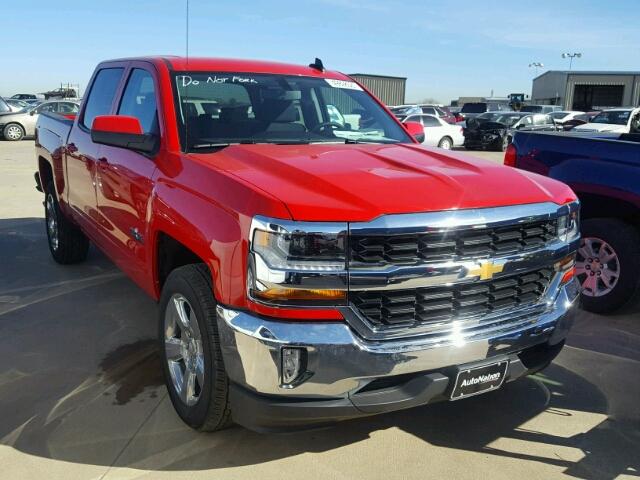 3GCPCREC1JG116396 - 2018 CHEVROLET SILVERADO RED photo 1