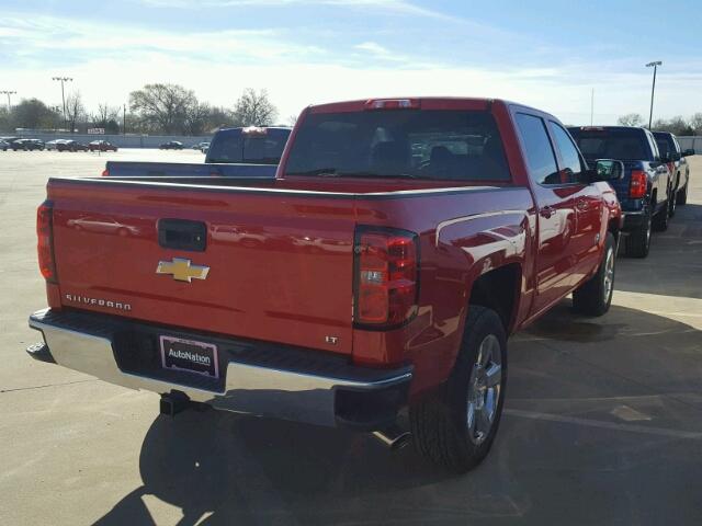 3GCPCREC1JG116396 - 2018 CHEVROLET SILVERADO RED photo 4