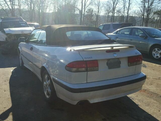 YS3DF78KXY7017267 - 2000 SAAB 9-3 SE WHITE photo 3