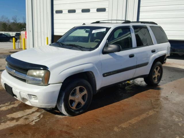 1GNDS13S442144652 - 2004 CHEVROLET TRAILBLAZE WHITE photo 2