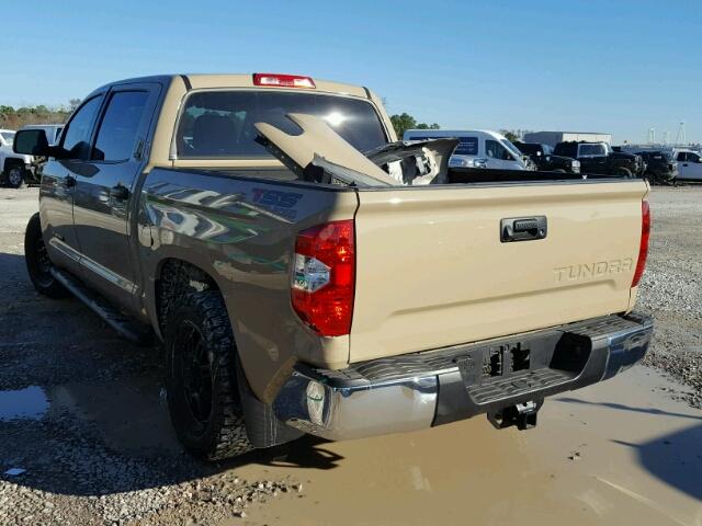 5TFEM5F13HX117758 - 2017 TOYOTA TUNDRA CRE TAN photo 3